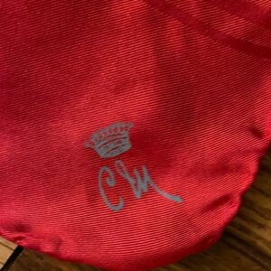 Vintage Red Pocket Square by Countess Mara